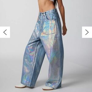 NWT UO NEON iridescent jeans